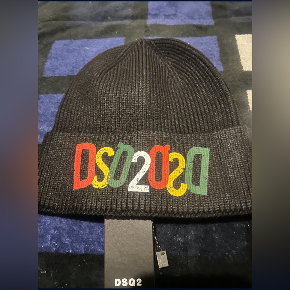 Black Beanie with Colorful Logo